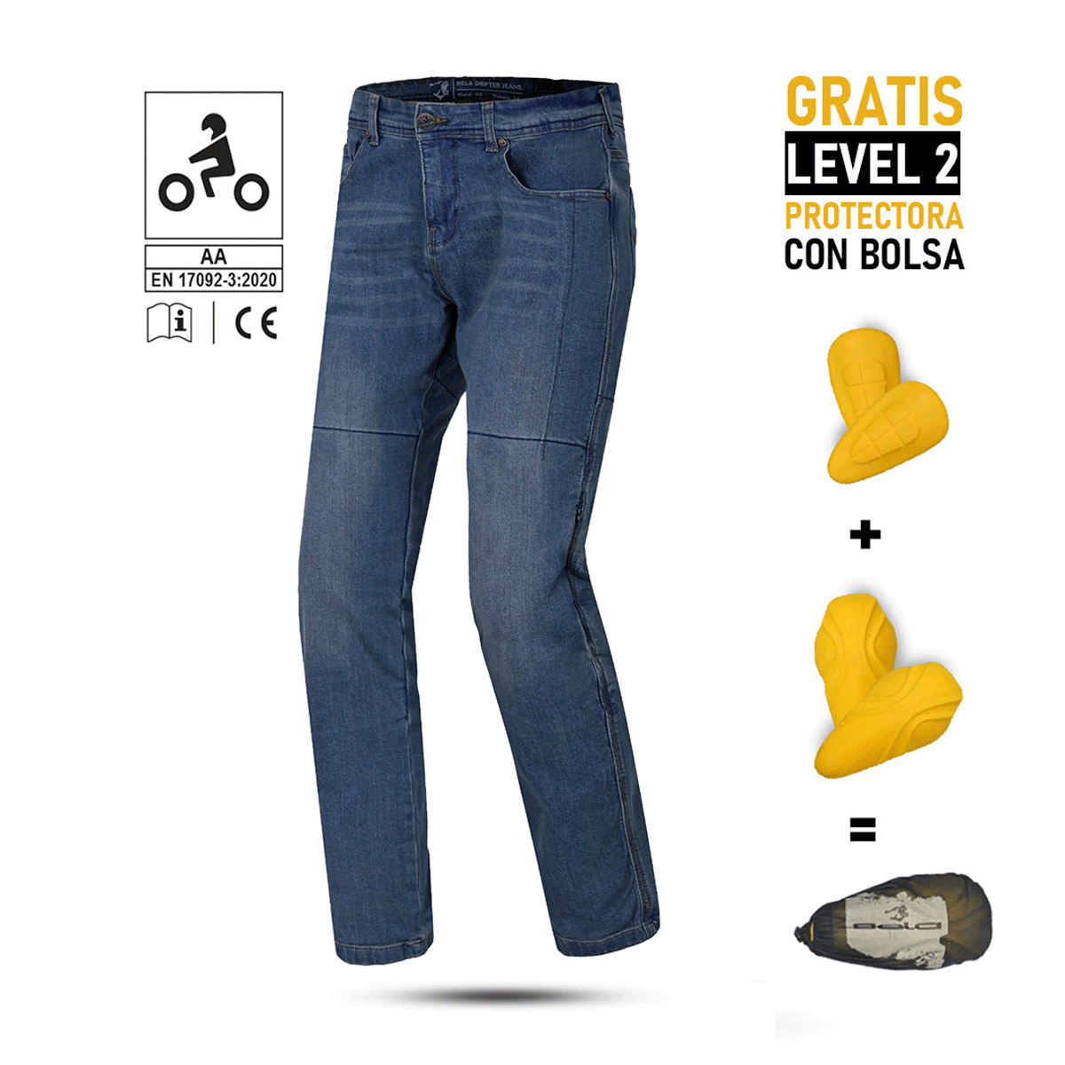 BELA DRIFTER Moto Jeans Dark Blue Pants 32L – 4 – Maximomoto PT