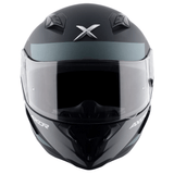 AXOR HUNTER TURBO Moto Integral Capacete Preto Matt Cinza