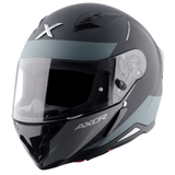 AXOR HUNTER TURBO Moto Integral Capacete Preto Matt Cinza
