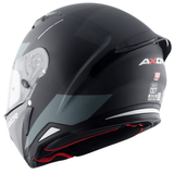 AXOR HUNTER TURBO Moto Integral Capacete Preto Matt Cinza