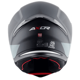 AXOR HUNTER TURBO Moto Integral Capacete Preto Matt Cinza