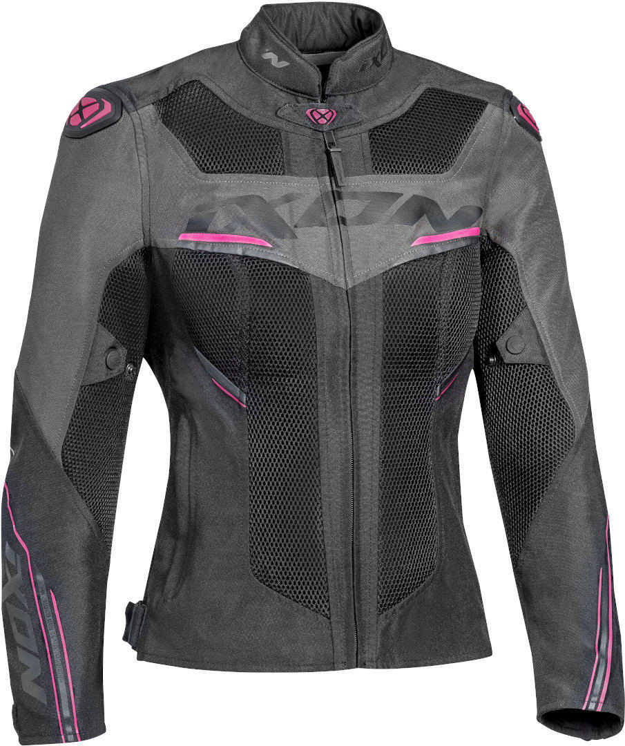 IXON DRACO LADY Verano Motorcycle Textile Jacket Black Anthracite Fushia – 1 – Maximomoto PT
