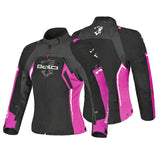 BELA ELANUR Senhora Moto Textil Casacos Preto Antracite Rosa