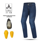 BELA STROKE (MXD-406) Jeans Moto Calcas Azul Sujo