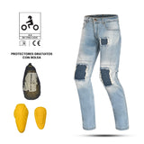 BELA JOHN Jeans Moto Calcas Azul