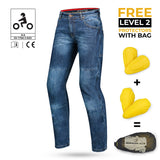 BELA KEVIN RANDOM Jeans Moto Calcas Azul Escuro 34L