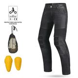 BELA PISTON Textil Denim Jeans Moto Calças Preto 34L