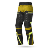 BELA Watson Têxtil Moto Calça Preto Castanho Amarelo Branco