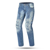 BELA PISTON (MXD-405) Jeans Moto Calcas Azul Sujo