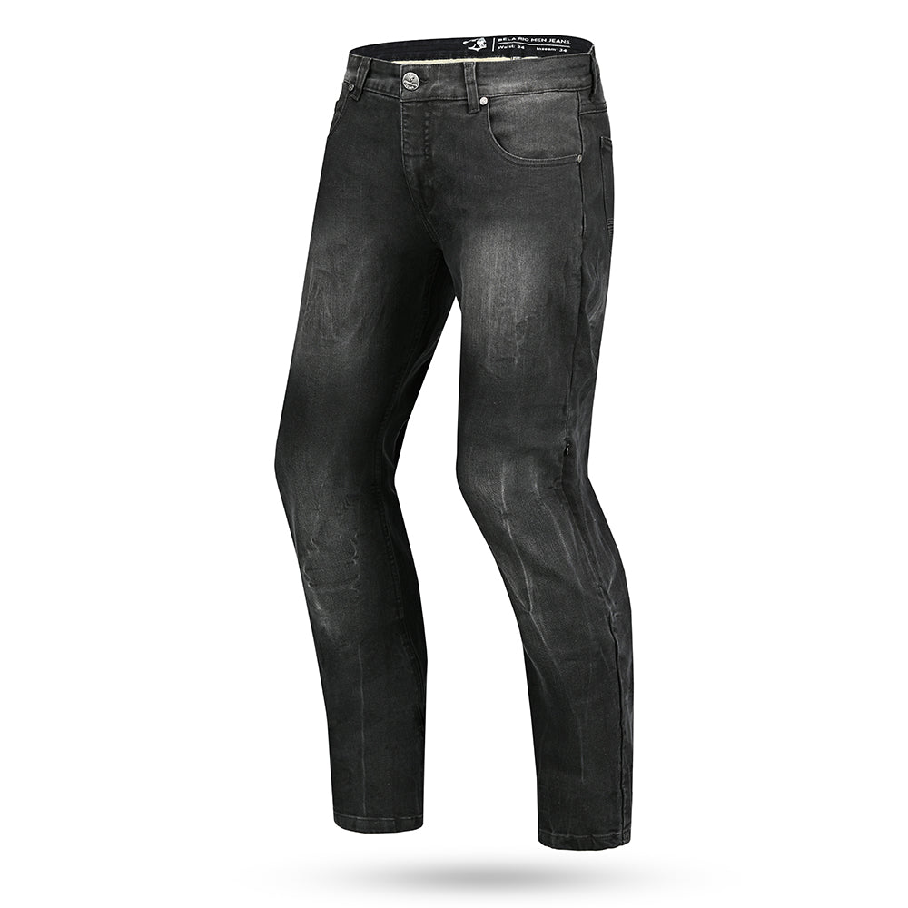 BELA RIO TIE & DY Jeans Moto Calcas Preto 34L