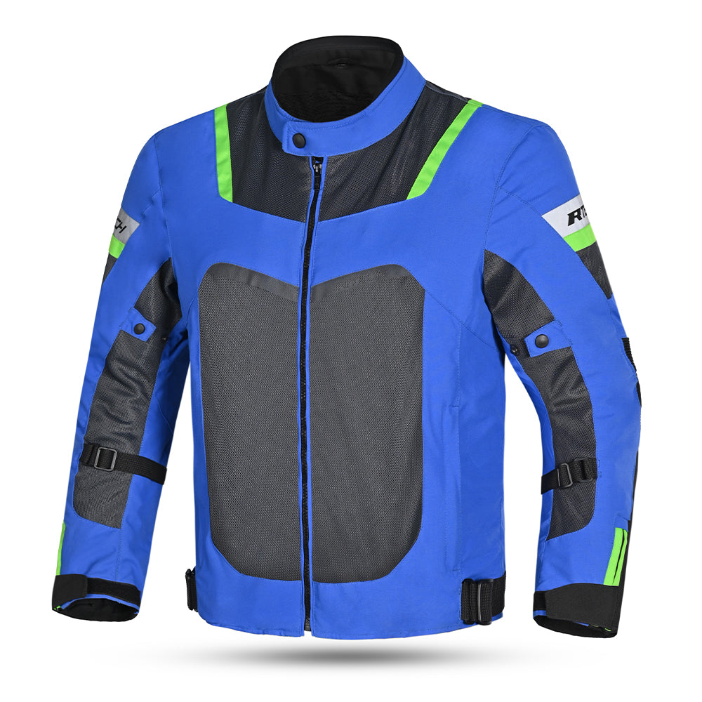 R-TECH SPIRAL MESH Moto Casacos Azul Cinza Verde