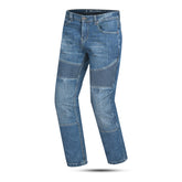 BELA URBAN Denim Jeans Moto Senhora Calcas Azul Con Spray