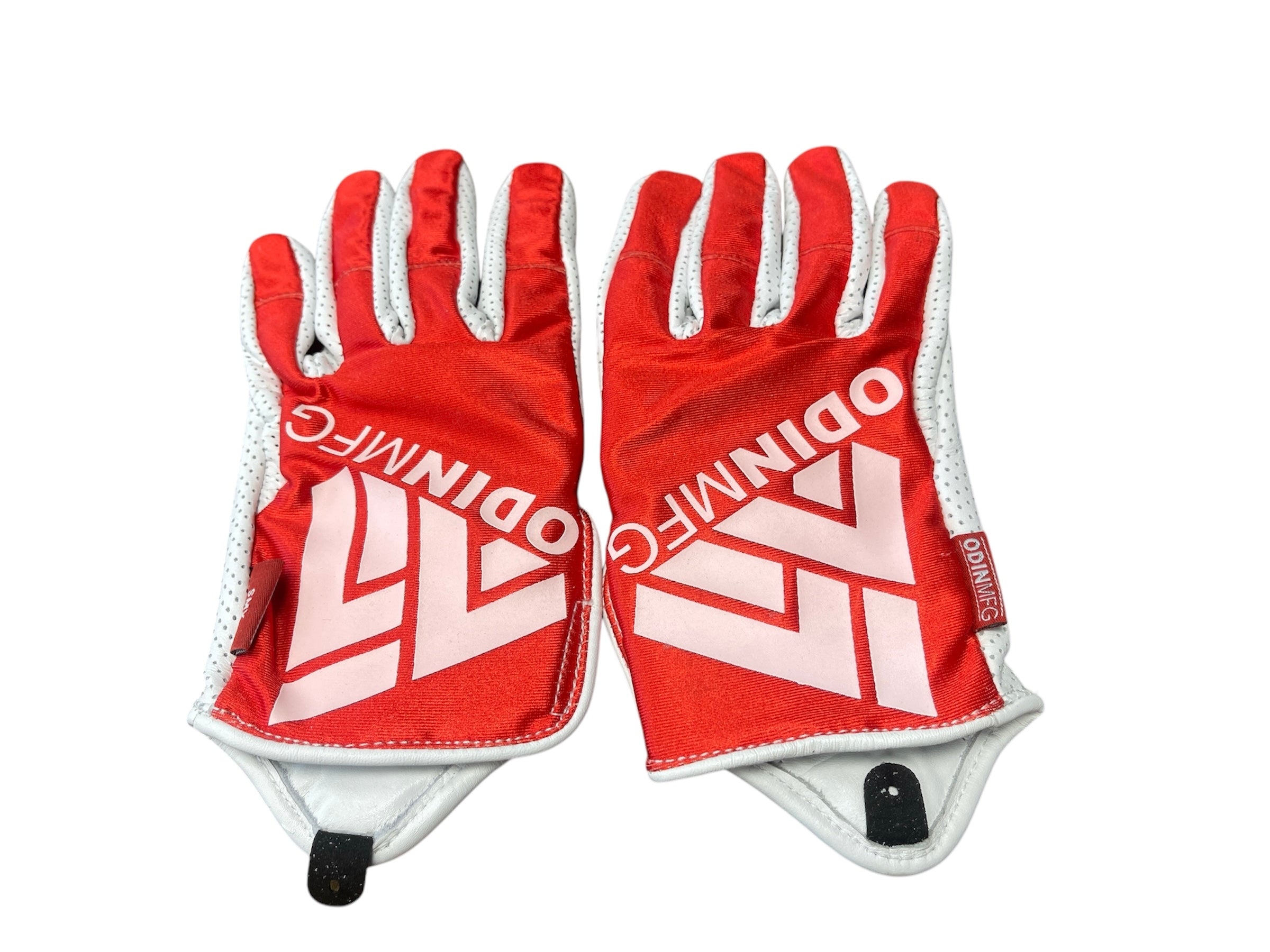 TROJAN SMX-BOLD Moto Luvas Vermelho Branco