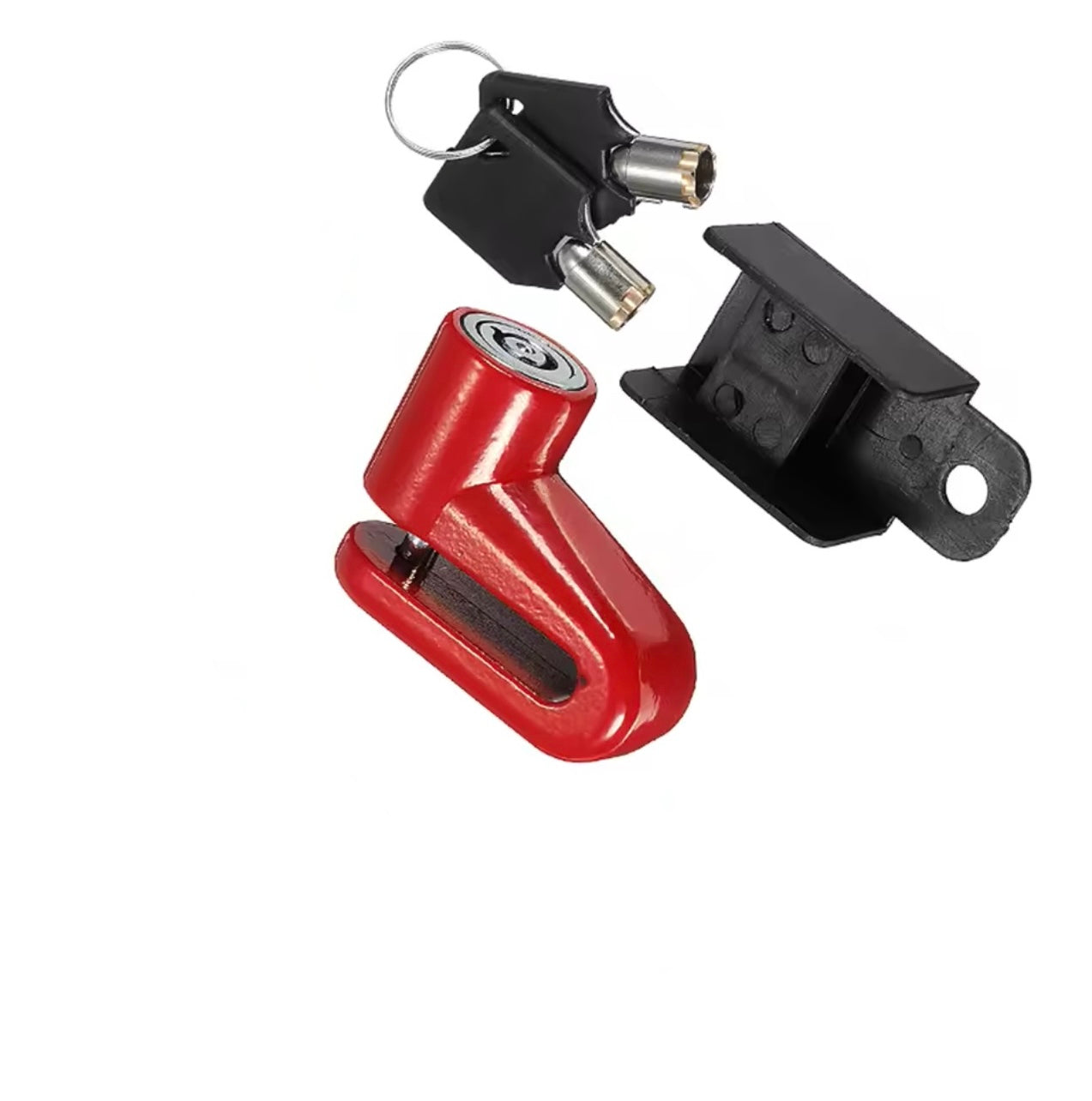 SHUA Cadeado Disco Anti Roubo Moto Vermelha