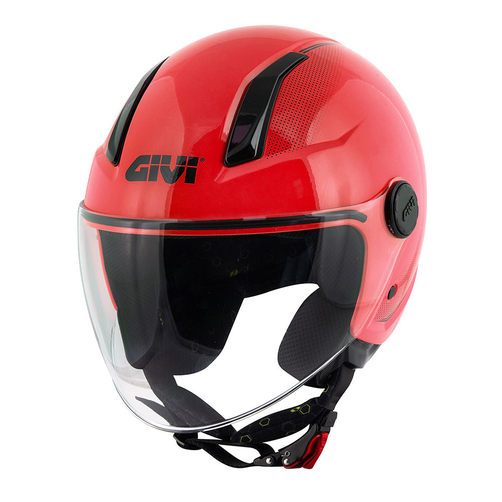 GIVI 11.7 SOLID R300 MOTORCYCLE OPEN FACE HELMET RED – 1 – Maximomoto PT