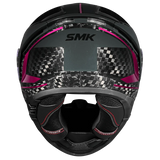 SMK TITAN CARBON CAPACETES DE MOTO GLOSS PRETO CINZA ROSA