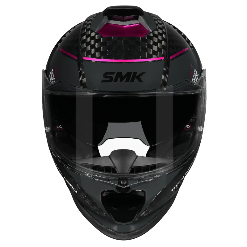 SMK TITAN CARBON CAPACETES DE MOTO GLOSS PRETO CINZA ROSA – 4 – Maximomoto PT