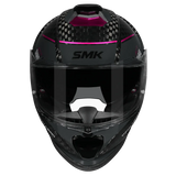 SMK TITAN CARBON CAPACETES DE MOTO GLOSS PRETO CINZA ROSA