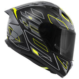 GIVI 50.9 ASSAULT MOTO CAPACETE INTEGRAL PRETO CINZENTO AMARELO