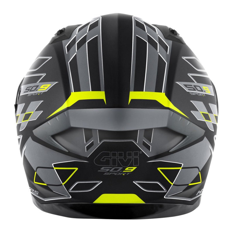 GIVI 50.9 ASSAULT MOTO CAPACETE INTEGRAL PRETO CINZENTO AMARELO – 4 – Maximomoto PT