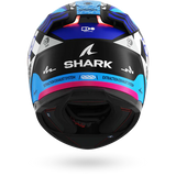 SHARK SKWAL i3 SPEED FANCY Moto Integral Capacete Preto Branco Azul