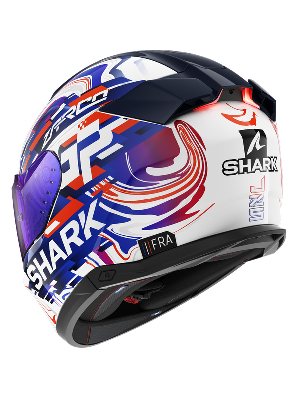 SHARK CASCO SKWAL i3 REPLICA ZARCO GP DE FCE Blanco Violeta Azul – 3 – Maximomoto PT