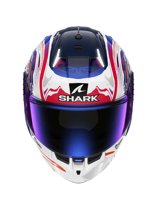 SHARK CASCO SKWAL i3 REPLICA ZARCO GP DE FCE Blanco Violeta Azul – 2 – Maximomoto PT