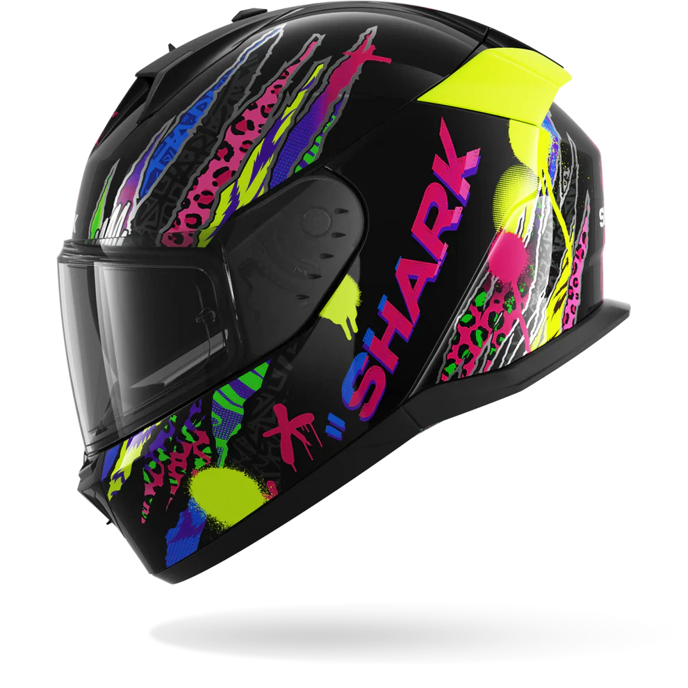 SHARK D-SKWAL 3 Moto Integral Capacete Preto Violeta Amarelo – 4 – Maximomoto PT