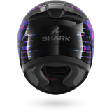 SHARK RIDILL 2 REPTAIA Moto Integral Capacete Preto Glitter Violeta