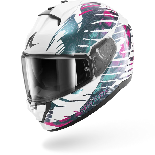 SHARK RIDILL 2 REPTAIA Casco De Moto Blanco Violeta Cameleon – 1 – Maximomoto PT