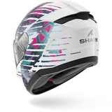 SHARK RIDILL 2 REPTAIA Casco De Moto Blanco Violeta Cameleon