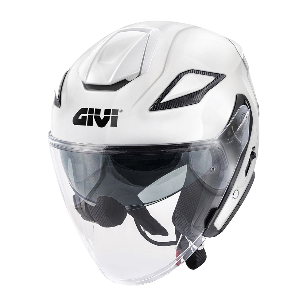 GIVI X29 Fiber Urbana Calle Para Moto Casco Jet Blanco Brillante Pieno – 1 – Maximomoto PT