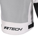 R-TECH SPIRAL MESH Motorcycle Textile Jackets Ice Black Red