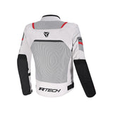R-TECH SPIRAL MESH Motorcycle Textile Jackets Ice Black Red