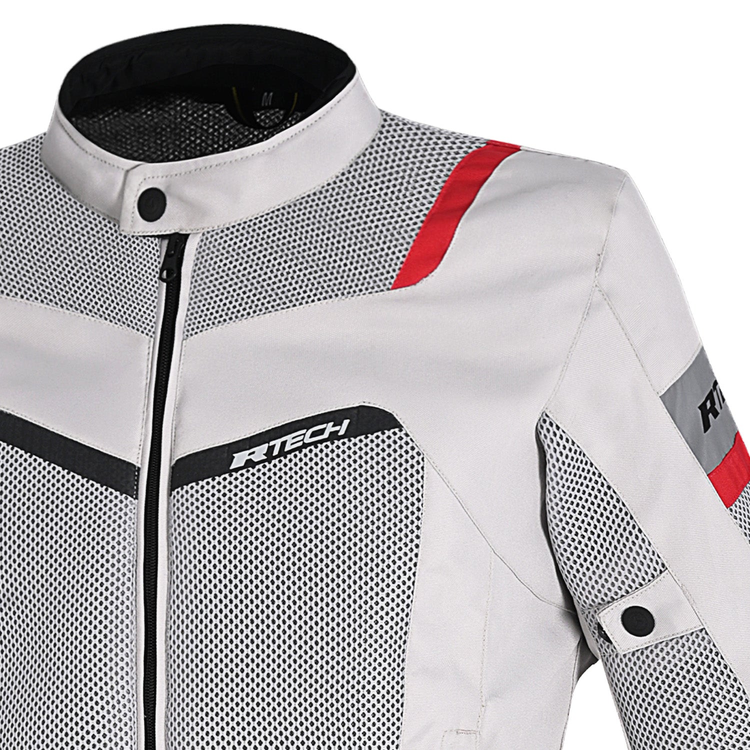 R-TECH SPIRAL MESH Motorcycle Textile Jackets Ice Black Red – 4 – Maximomoto PT