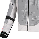 R-TECH SPIRAL MESH Motorcycle Textile Jackets Ice Black Red