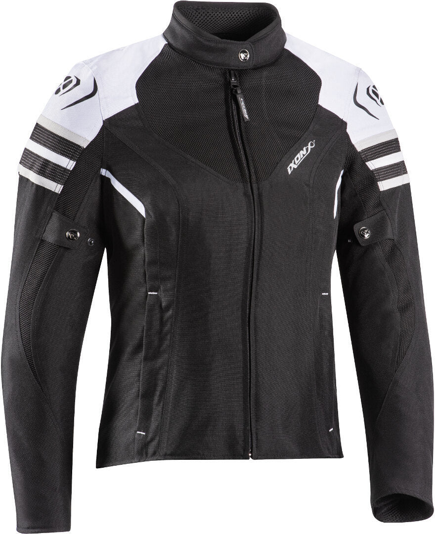 IXON ILANA EVO Moto Textil Mujer Jacket Black White Gray – 1 – Maximomoto PT