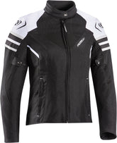 IXON ILANA EVO Moto Textil Mujer Chaqueta Preto Blanco Gris – Maximomoto PT