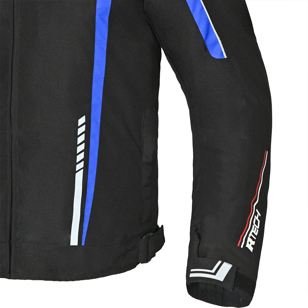 R-TECH MARSHAL Men's Motorcycle Textile Jackets Black Blue – 9 – Maximomoto PT