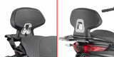 KAPPA RESPALDO MOTO NEGRO PIAGGIO MP3 310