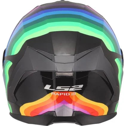 LS2 FF820 RAPID III FLOW INTEGRAL CASCO DE MOTO NEGRO MULTI – 4 – Maximomoto PT