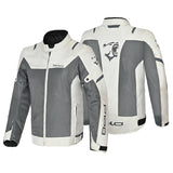 BELA MESH PRO Homens Moto Casaco Gelo Cinzento