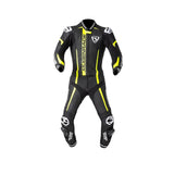 MUGENRACE MNR-1911 MUCHO Moto Couro Fato Preto Amarelo Branco