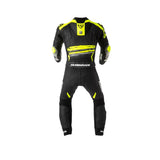 MUGENRACE MNR-2008 RC Max TRAJE Moto Fatos Couro Branco Preto Amarelo
