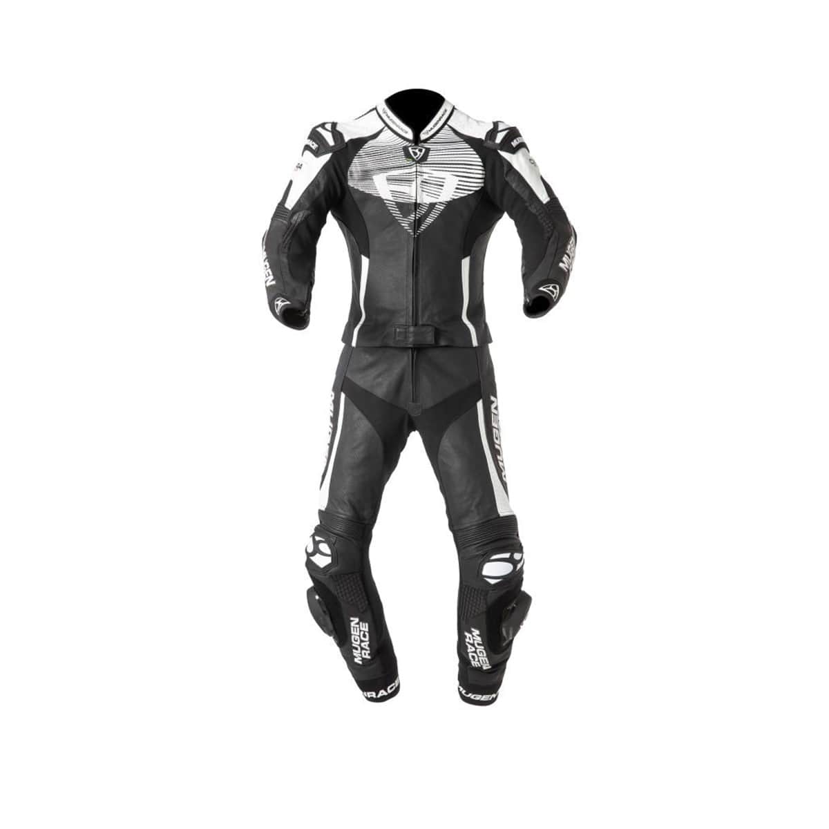 MUGENRACE MNR-2108 CIRA-SR DUE Moto Couro Fatos Senhora Preto Branco