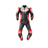 MUGENRACE MNR-2109 Moto Couro Fato Preto Branco Vermelho