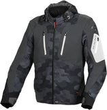 Macna Angle Hombre Chaqueta Textil Moto Negro Gris Camuflaje Blanco