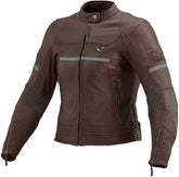 Macna Daisy women brown leather motorcycle jacket – Maximomoto PT