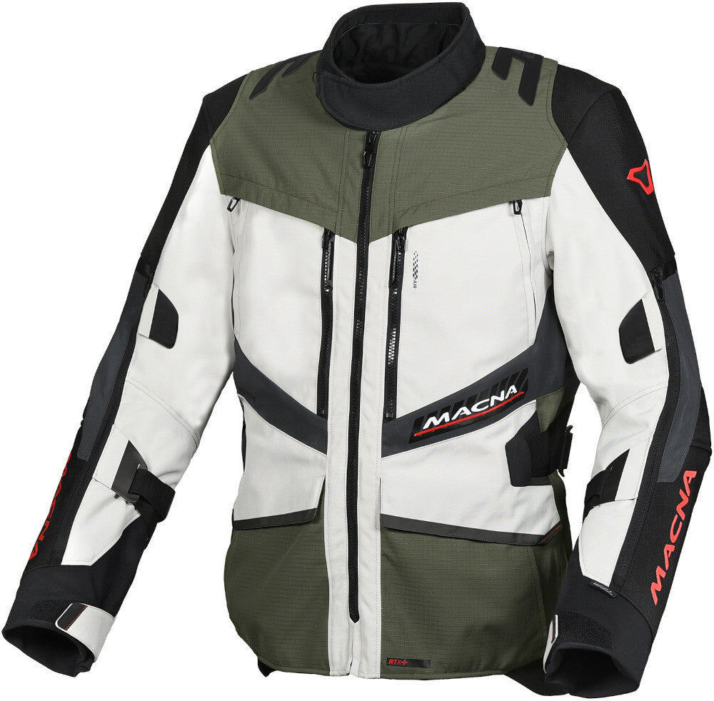 Macna Domane hombre Chaqueta ligera moto gris claro verde Preto – 1 – Maximomoto PT