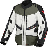 Macna Domane men's light motorcycle jacket light gray green black – Maximomoto PT